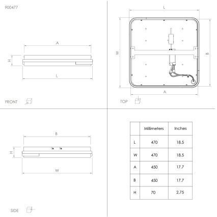 Eglo - Plafoniera LED RGBW Dimmerabile LED/22W/230V