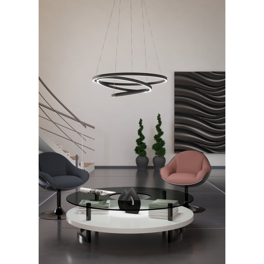 Eglo 900479 - Lampadario LED dimmerabile su filo LOBINERO-Z LED/43,2W/230V nero