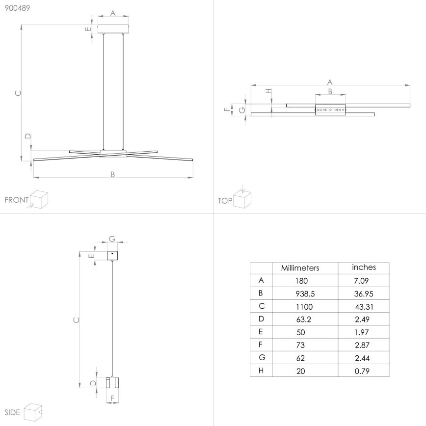 Eglo - Lampadario a sospensione con filo LED dimmerabile 2xLED/13W/230V