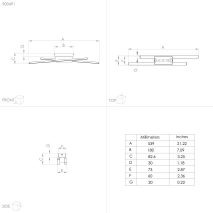 Eglo - Applique a LED 2xLED/6,3W/230V