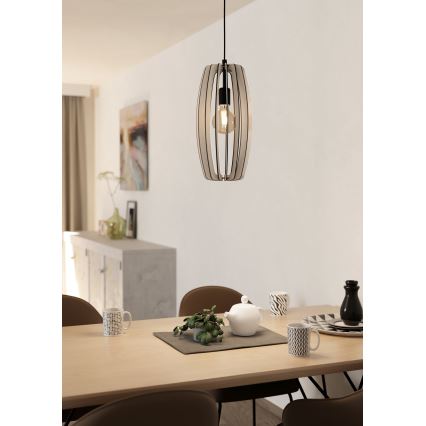 Eglo - Lampadario a sospensione con filo 1xE27/40W/230V panna