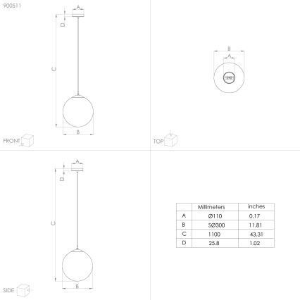 Eglo - Lampadario a sospensione con filo 1xE27/40W/230V