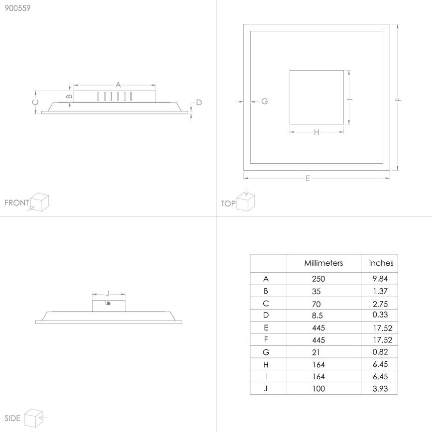 Eglo - Plafoniera LED LED/28W/230V