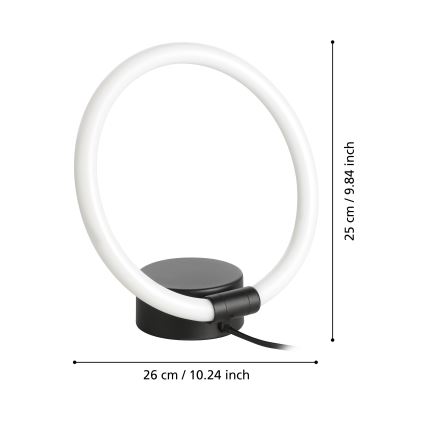 Eglo - Lampada da tavolo LED LED/11,5W/230V