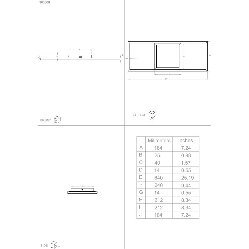 Eglo - Plafoniera LED RGBW Dimmerabile LED/21W/230V