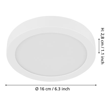 Eglo - Plafoniera LED dimmerabile LED/11W/230V bianco