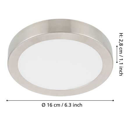 Eglo - Plafoniera LED dimmerabile LED/11W/230V cromo opaco