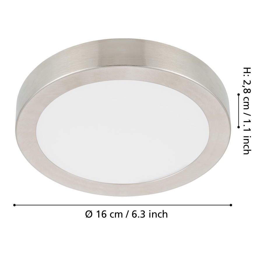 Eglo - Plafoniera LED dimmerabile LED/11W/230V cromo opaco