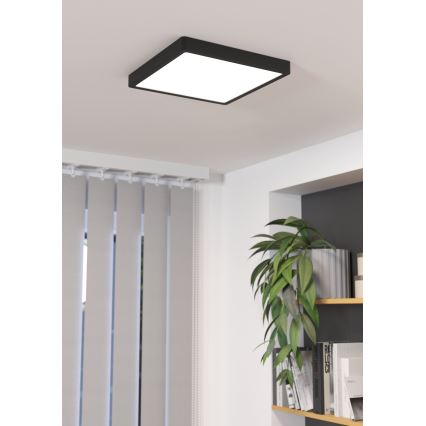 Eglo - Plafoniera LED dimmerabile LED/20,5W/230V nera 28,5x28,5 cm