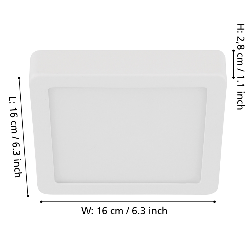 Eglo - Plafoniera LED dimmerabile LED/11W/230V bianco