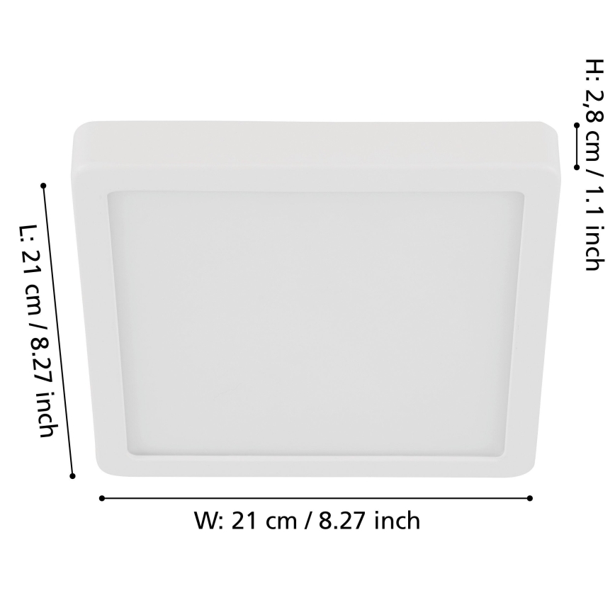 Eglo - Plafoniera LED dimmerabile LED/17W/230V bianco