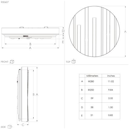 Eglo - Plafoniera LED LED/10W/230V diametro 28 cm