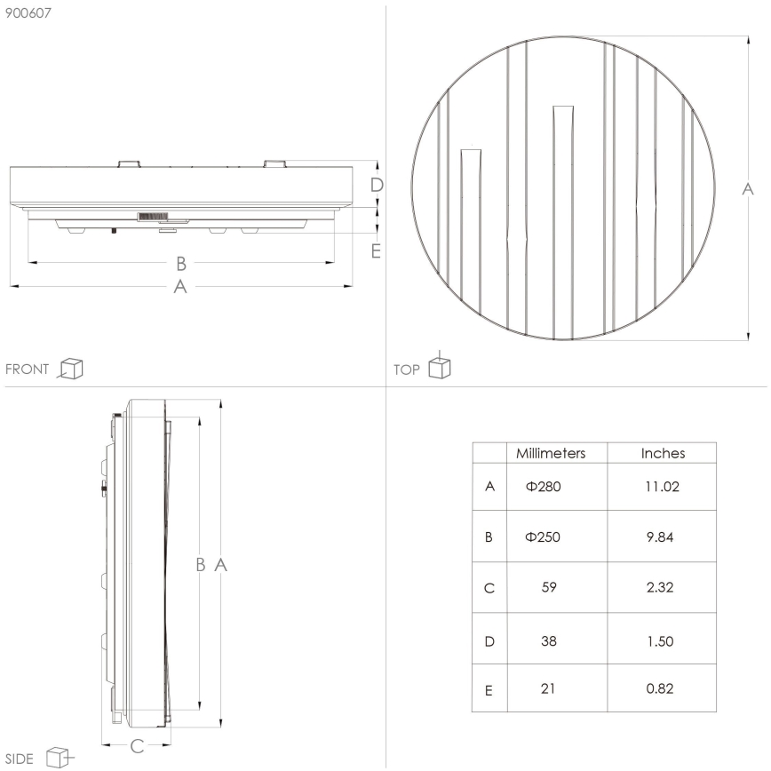 Eglo - Plafoniera LED LED/10W/230V diametro 28 cm