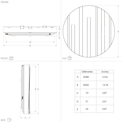 Eglo - Plafoniera LED LED/19,5W/230V diametro 38 cm