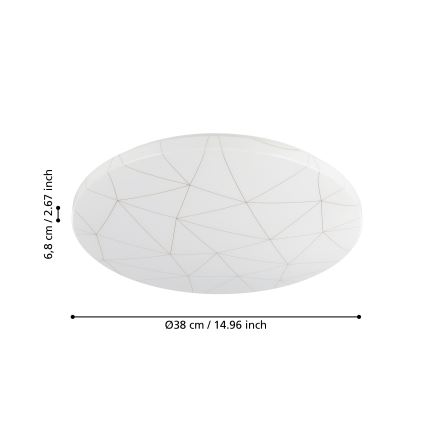 Eglo - Plafoniera LED LED/19,5W/230V