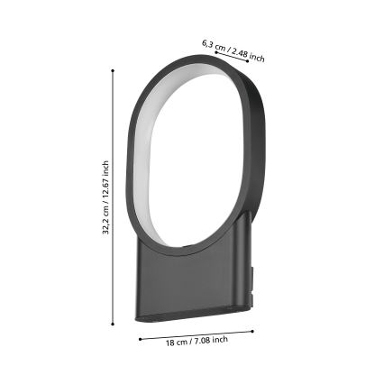 Eglo - Applique a LED LED/10,8W/230V