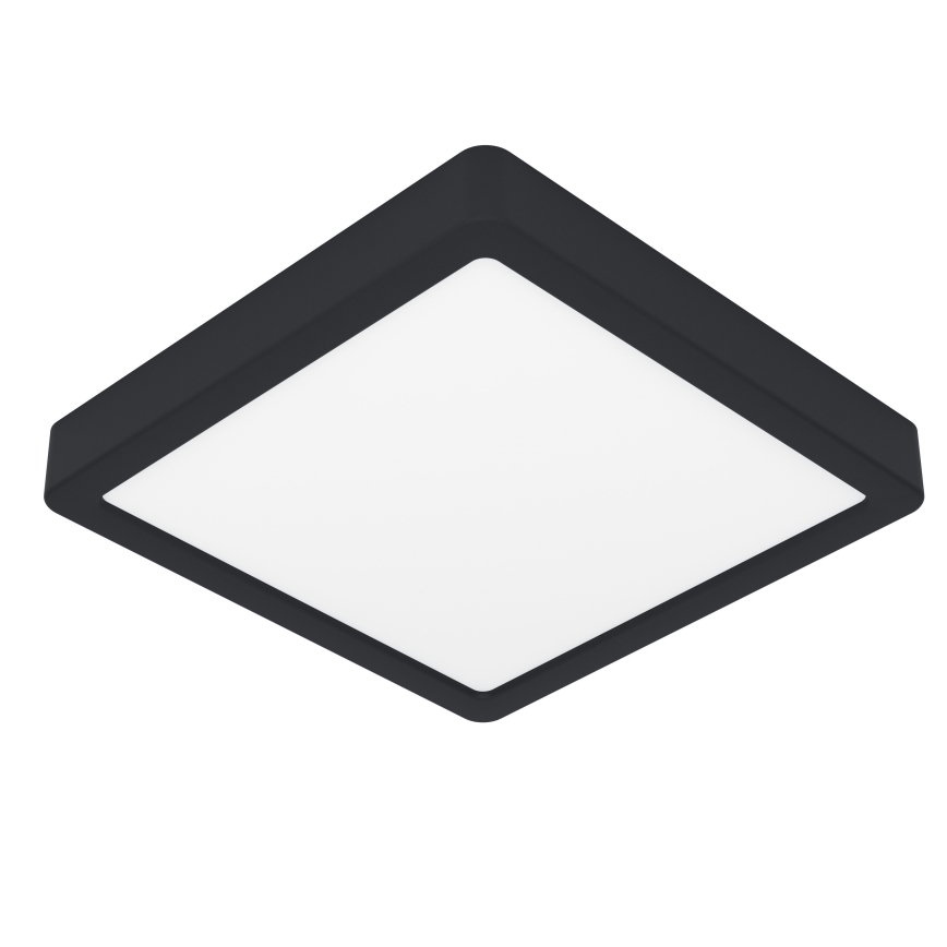 Eglo - Plafoniera da bagno a LED/17W/230V IP44 nera 21x21 cm