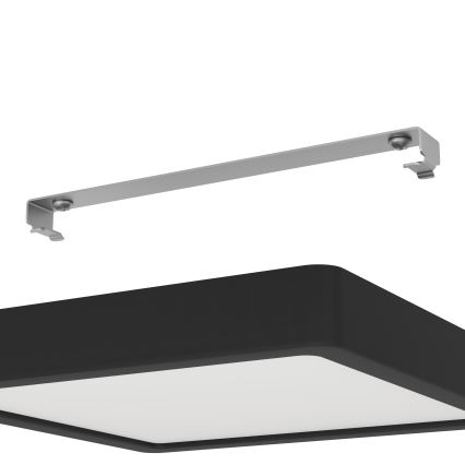 Eglo - Plafoniera da bagno a LED/17W/230V IP44 nera 21x21 cm