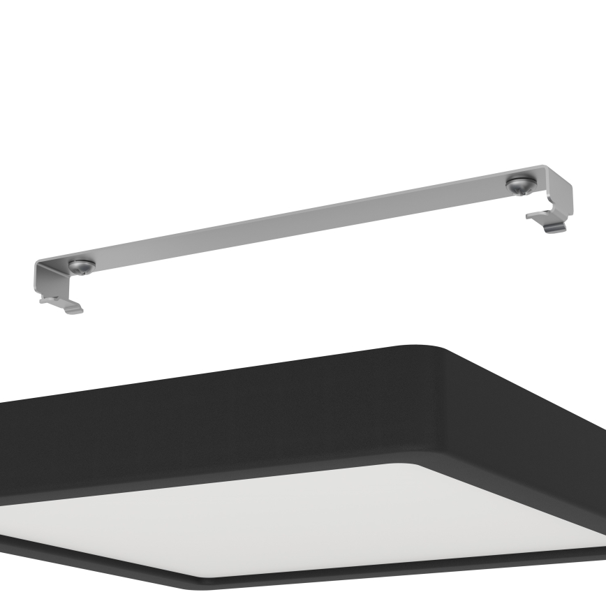 Eglo - Plafoniera da bagno a LED/17W/230V IP44 nera 21x21 cm