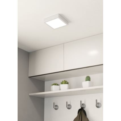 Eglo - LED Plafoniera da bagno LED/11W/230V IP44 bianco 16x16 cm