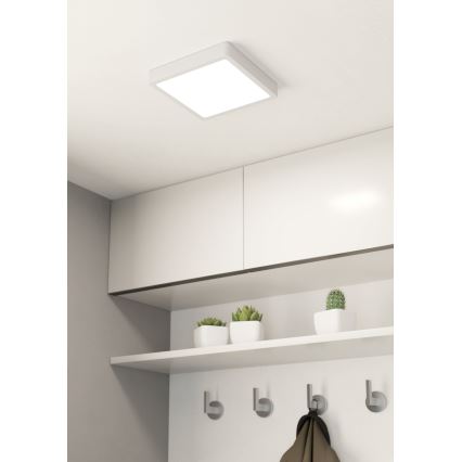 Eglo - LED Plafoniera da bagno LED/17W/230V IP44 bianco 21x21 cm