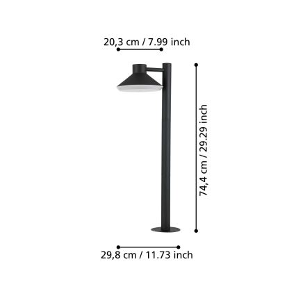 Eglo - Lampada LED da esterno 1xGU10/4,6W/230V IP44