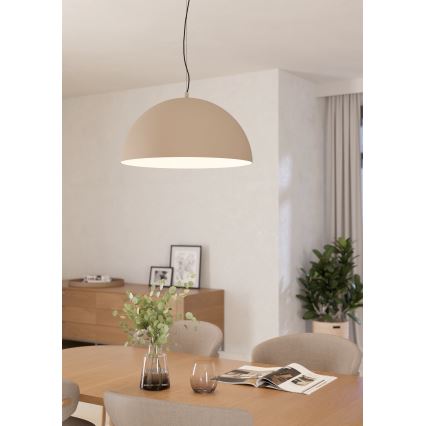 Eglo - Lampadario a sospensione con filo 1xE27/40W/230V beige