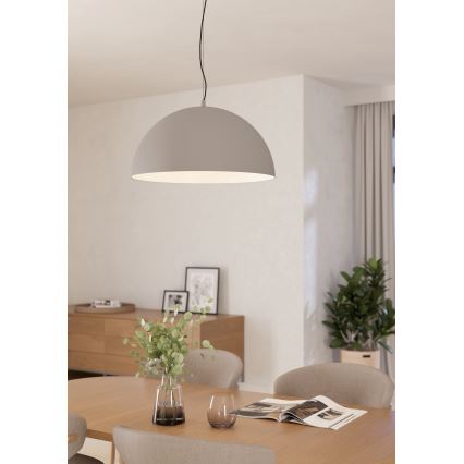 Eglo - Lampadario a sospensione con filo 1xE27/40W/230V grigio