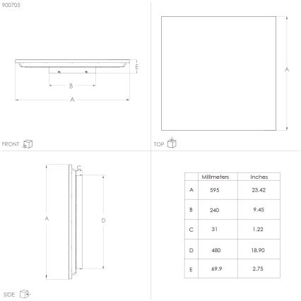 Eglo - Plafoniera LED LED/32W/230V