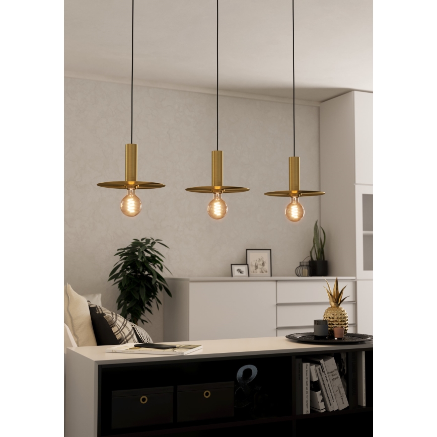 Eglo - Lampadario a sospensione con filo 3xE27/40W/230V
