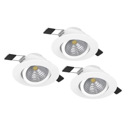 Eglo - SET 3xLED Lampada dimmerabile 3xLED/6W/230V bianco