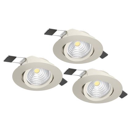 Eglo - SET 3xLED Lampada dimmerabile 3xLED/6W/230V cromo opaco