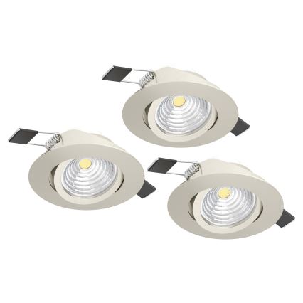 Eglo - SET 3xLED Lampada dimmerabile 3xLED/6W/230V cromo