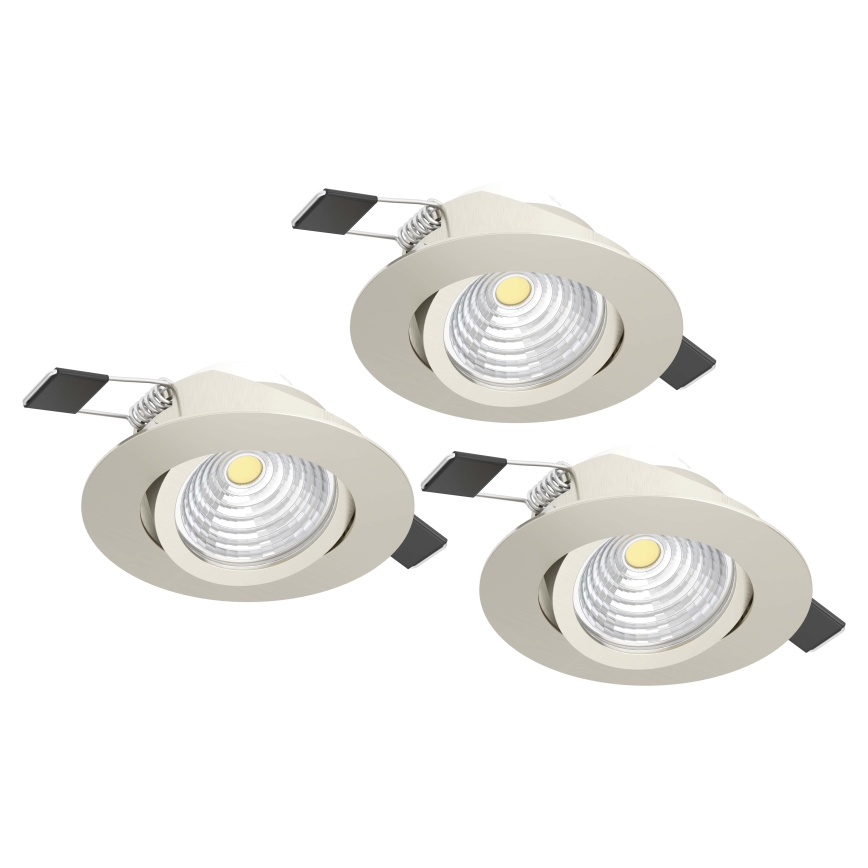 Eglo - SET 3xLED Lampada dimmerabile 3xLED/6W/230V cromo opaco