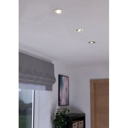 Eglo - SET 3xLED Lampada dimmerabile 3xLED/6W/230V cromo opaco
