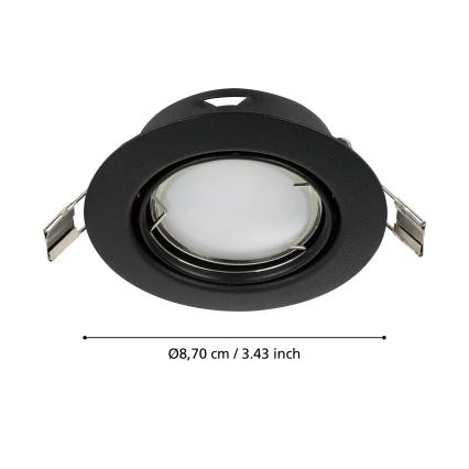 Eglo - SET 3x Luce LED da incasso PENETO 1xGU10/4,6W/230V