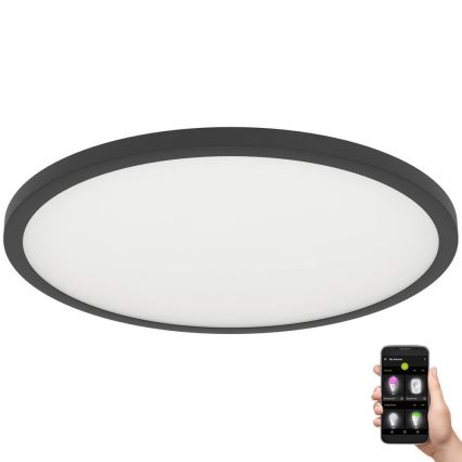 Eglo - Plafoniera LED dimmerabile LED/41W/230V diametro 60 cm nero