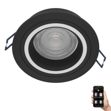 Eglo - LED RGBW Lampada da incasso dimmerabile LED/4,7W/230V nero