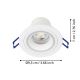 Eglo - LED RGBW Lampada da incasso dimmerabile LED/4,7W/230V bianco