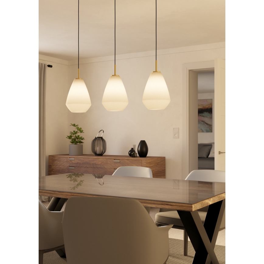 Eglo - Lampadario a sospensione con filo 3xE27/40W/230V