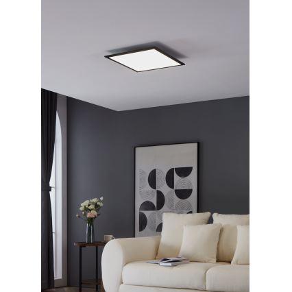 Eglo - Plafoniera LED LED/21,5W/230V 45x45 cm nero