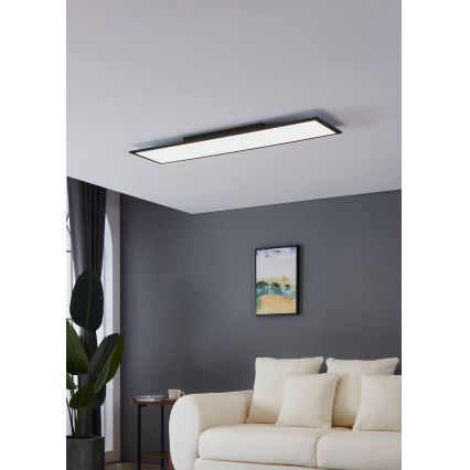 Eglo - Plafoniera LED LED/33W/230V 120x30 cm nero