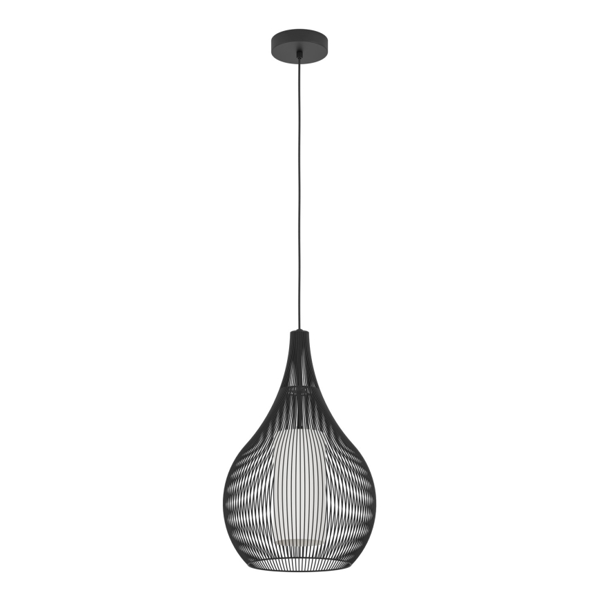 Eglo - Lampadario a sospensione con filo 1xE27/40W/230V nero