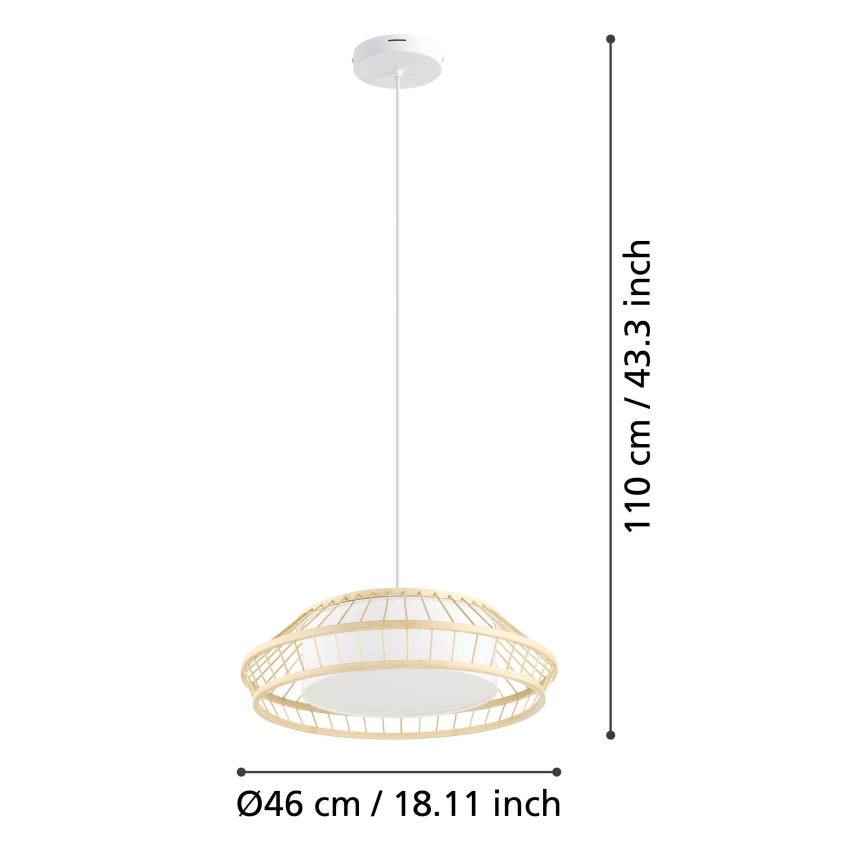 Eglo - LED RGBW Lampadario dimmerabile a sospensione con filo LED/22W/230V 2700-6500K