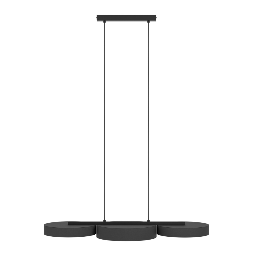 Eglo - LED RGBW Lampadario dimmerabile a sospensione con filo 3xLED/7,5W/230V 2700-6500K nero