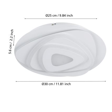 Eglo - Plafoniera LED LED/14,7W/230V diametro 30 cm