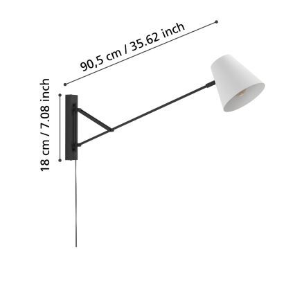 Eglo - Applique 1xE27/40W/230V