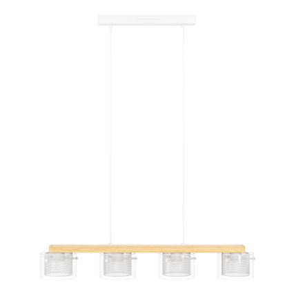 Eglo - LED RGBW Lampadario dimmerabile a sospensione con filo 4xLED/3,7W/230V 2700-6500K