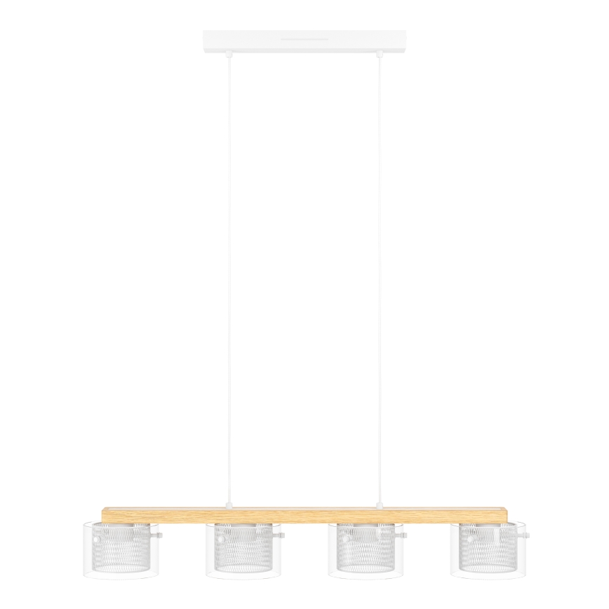 Eglo - LED RGBW Lampadario dimmerabile a sospensione con filo 4xLED/3,7W/230V 2700-6500K