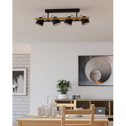 Eglo - LED RGBW Lampadario a plafone dimmerabile 4xLED/3,7W/230V 2700-6500K